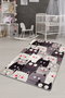 Conceptum Alfombra de Pasillo Cats Gray Djt Multicolor 80 x 150 cm